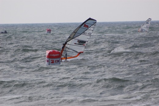 surfing on the course